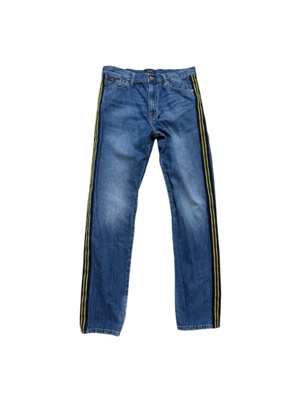 Polo Ralph Lauren Sullivan Slim Boys Size 20 XL Stripe Jeans Denim Pants